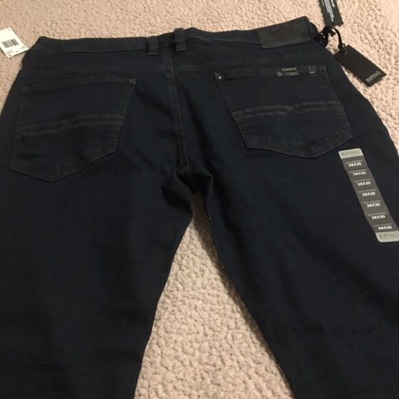 Men's Buffalo David Bitton  Dark Denim Jeans  NWT  Size 38 x 30  Slim Straight - Picture 1 of 13